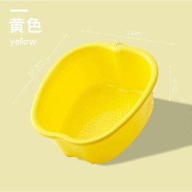 Resim Ayak Bakımı Ve Sarı Ayak Banyosu İçin Masajlı Ayak Banyosu Küveti 