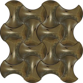 Resim Can Seramik - 12x20 Cm. Altın Kaplama Kemik Seramik Karo 