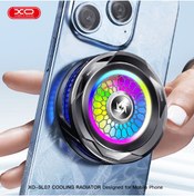 Resim XO SL07 MagSafe İle Uyumlu Gaming Telefon Soğutucu Fan, RGB Aydınlatmalı, Sıcaklık Göstergeli, Sessiz Çalışma, 7 inç'e Kadar Uyumlu, Kablolu, Universal, Her Model İle Uyumlu, Siyah 