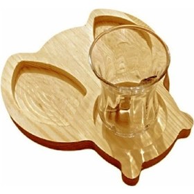 Resim Ahşap Uğur Böceği Model Çerezlik & Sunumluk & Kahvaltılık Tekli 