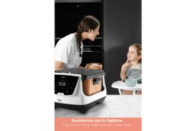 Resim Fakir Pasteur Çiğ Sütten Pastörize Yoğurt Yapma Makinesi 6 Fonksiyon 3 Litre Seramik Beyaz&Siyah 