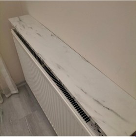 Resim 170 Cm Petek Raf Beyaz Mermer 