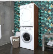 Resim Kenzlife Çamaşır-Kurutma Makinesi Dolabı Evgeniya Cvz 180*70*60 B Çok Renkli 
