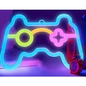 Resim Oyun Konsolu Neon Led Açık Gri 