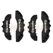 Resim Her Araca Uyumlu Brembo Kaliper Kapağı Beyaz Renk 4'lü Set 