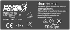 Resim Notebook Adaptör - PRS-093-90W - Uyumlu Muadil - P5440u Muadili ile uyumlu 