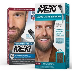 Resim Just For Men Sakal Ve Bıyık Boyası Orta Kahverengi M - 35 Orta Kahverengi 
