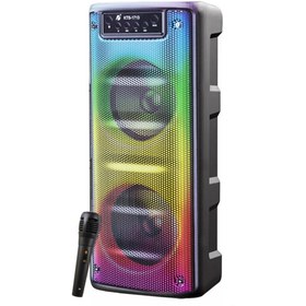 Resim KOÇAKELEKTRONİK Mikrofonlu Bluetooth Hoparlör Toplantı Parti Led Işıklı Sd Kart Fm Usb Girişli Speaker Kts-1713 