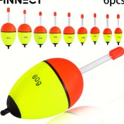 Resim FINNECT 6 adet Yüksek Yüzdürme EVA Balıkçılık Şamandıraları Uzun Atışlar ve Gece Balıkçılığı için İdeal Karp Balıkçılığı, Dayanıklı ve Hafif 