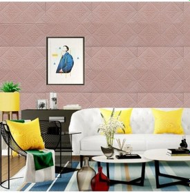 Resim Novahub Kahverengi 3d Tuğla Duvar Kağıdı, 10 Adet, 35x35cm, Kendinden Yapışkanlı, Oturma Odası Dekoru, Su Geçirmez, Çocuk Güvenli 