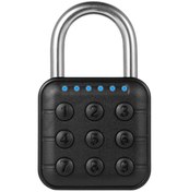 Resim Moveevo Akıllı Parmak İzi Destekli 6 Haneli Su Geçirmez Kasa Kilidi - Çinko Alaşım, Tuya Bt, 10 Şifre Depolama 