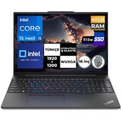 Resim ThinkPad E16 Gen1 i5-1335U 40GB 512 GB SSD 16" WUXGA Lenovo