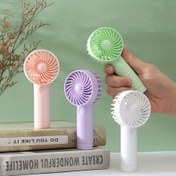 Resim Yeni Sınır Ötesi Taşınabilir USB Şarjlı İç ve Dış Mekan Kullanımına Uygun, Ofis Masaüstü Moda ve Sevimli Basit Sessiz Mini Fan 