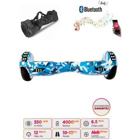 Resim Citymate Hoverboard 6.5 inch Elektrikli Kaykay Scooter Full Ledli Bluetooth Hoparlörlü Çanta Hediye D01 