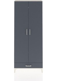 Resim Arges Dolap 3 Raflı Tek Çekmeceli Tek Askılı 88x30x221 Aytaşı-antrasit Aytası 