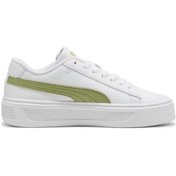 Resim Puma 39075813 Smash Platform V3 Calmıng Green Kadın Sneaker Beyaz 