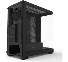 Resim AIGO DS900 AT-750W 80+ Bronze USB3.0 Type-C 4×12CM Fan Temperli Cam Siyah ATX Kasa 