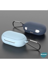 Resim Microsonic Samsung Uyumlu Galaxy Buds Mat Silikon Kılıf Siyah 