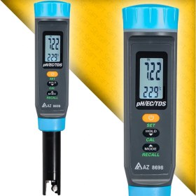 Resim Sevgift AZ 8698 pH, EC, TDS ve Sıcaklık | 4 in 1 
