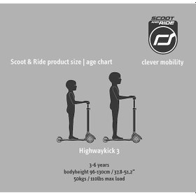 Resim Scoot And Ride Highwaykick 3 Led Tekerlekli Çocuk Scooter Kiwi 17 