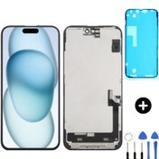Resim İphone 15 Plus Uyumlu Cam Değişmiş Lcd Dokunmatik Ekran + Montaj Seti 
