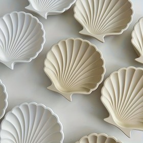 Resim Reçine Döküm Kalıpları 1 Deniz Kabuğu Saklama Tepsisi Silikon Kalıp, Alçı Beton Döküm Tepsi Kalıbı, Evde Şekillendirme için Uygun, El Yapımı El Sanatları Kalıbı 