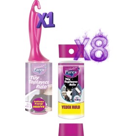 Resim Premium Tüy Toplayıcı Rulo Ve 8 Yedek Rulo Paketi 