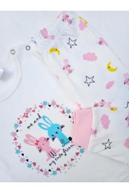 Resim ICEFIELDS %100 Pamuk Kız Bebek Pijama Takımı 