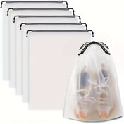 Resim 5/10/20 Adet Şeffaf Su Geçirmez Plastik Saklama Çantası - Seyahat, Spor Salonu, Ayakkabı ve Makyaj Koruma için Taşınabilir Yeniden Kullanılabilir Yüksek Kaliteli Organizer | Çamaşır Torbası | Su Geçirmez Malzeme, Su Geçirmez Çanta 