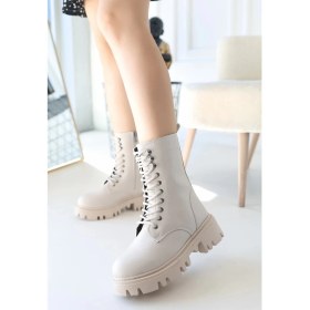 Resim Neole Bej Cilt Bağcıklı Bot 