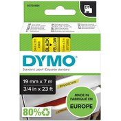Resim Dymo 45808 S0720880 D1 Sarı/Siyah Yedek Şerit 19 MM X 7 M 