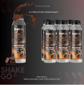 Resim Quicktein - Shake & Go 40g Whey Protein - 6lı Paket 