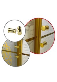 Resim Ayrıntıshop Duşakabin Cam Kabin Kapı Tutamağı Plastik Krom Kaplamalı Gold 