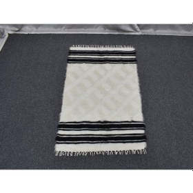 Resim Zehra Abla Halı Yeni El Dokuma Hakiki Tiftik Yün Siirt Battaniyesi Kilim 5787 