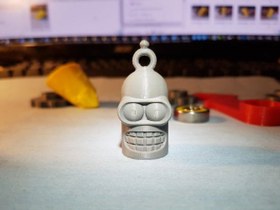 Resim Futurama Bender Head Bender Anahtarlık Zincirsiz Kolyelik 