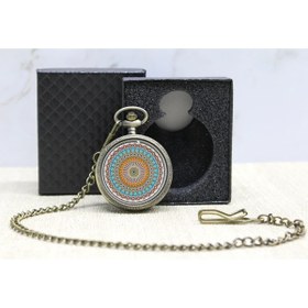 Resim Phigo Özel Kutulu Mandala Deseni Köstekli Saat Alk4678 