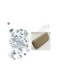 Resim Audi A4 2001 2005 Kol Dayama Kapağı Bej Deri 4b0864245 