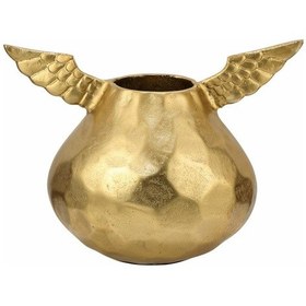 Resim Vitale Gold Dekoratif Kanatlı Vazo 30 11 21 Cm Ak.ıu0345 Diğer 