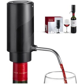 Resim Moveevo Usb Şarjlı Akıllı Şarap Aeratörü - Otomatik Döküm Ve Otomatik Temizleme Özelliği İle Şarap Severler İçin 