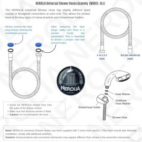Resim 150CM Siyah Pvc Banyo Duş Hortumu/ultra Dayanıklı Banyo Spirali (2 Adet Avantaj Paket) 