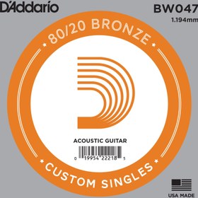 Resim D'Addario 80/20 Bronze Akustik Gitar Tek Tel (47) 