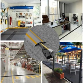 Resim Blue Apple Esnek Kablo Kanalı Şeritli Gri / BA-KK09 