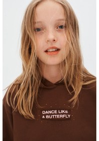 Resim Xo Kids Kız Çocuk Sweatşirt 8-14 Yaş 39321 Kahverengi 