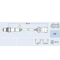 Resim FAE 77433 Oksijen Sensoru 11787548961 1618V3 
