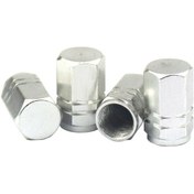 Resim Wezone Alüminyum Lastik Valf Kapağı, Su Geçirmez O-ring, Araba Suv Bisiklet Uyumlu, Çok Renkli, Toz Ve Korozyon Koruma Gümüş 