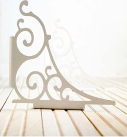 Resim Dekoratif Beyaz Raf Ayağı Seti ( 2 Adet Raf Ayağı+Plastik Dübel) 