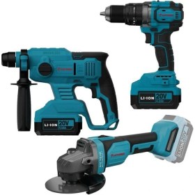 Resim Cat Power 4235 Akülü Vidalama Taşlama Kırıcı Delici Set 4,0 Ah Çift Akülü 