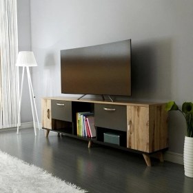 Resim BMdekor Tv Sehpası Left Çırağan Antrasit 180 cm 