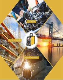 Resim MOONSHOP Yerli Montaj MMA-200 Amper Profesyonel Dijital Göstergeli Çift Kart Soğutmalı İnverter Kaynak 