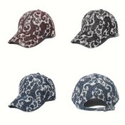 Resim Kadınlar İçin İlkbahar ve Sonbahar Etnik Desenli Beyzbol Şapkası, Outdoor Yıkanmış Denim Duckbill Şapka, Moda Dad Hat 